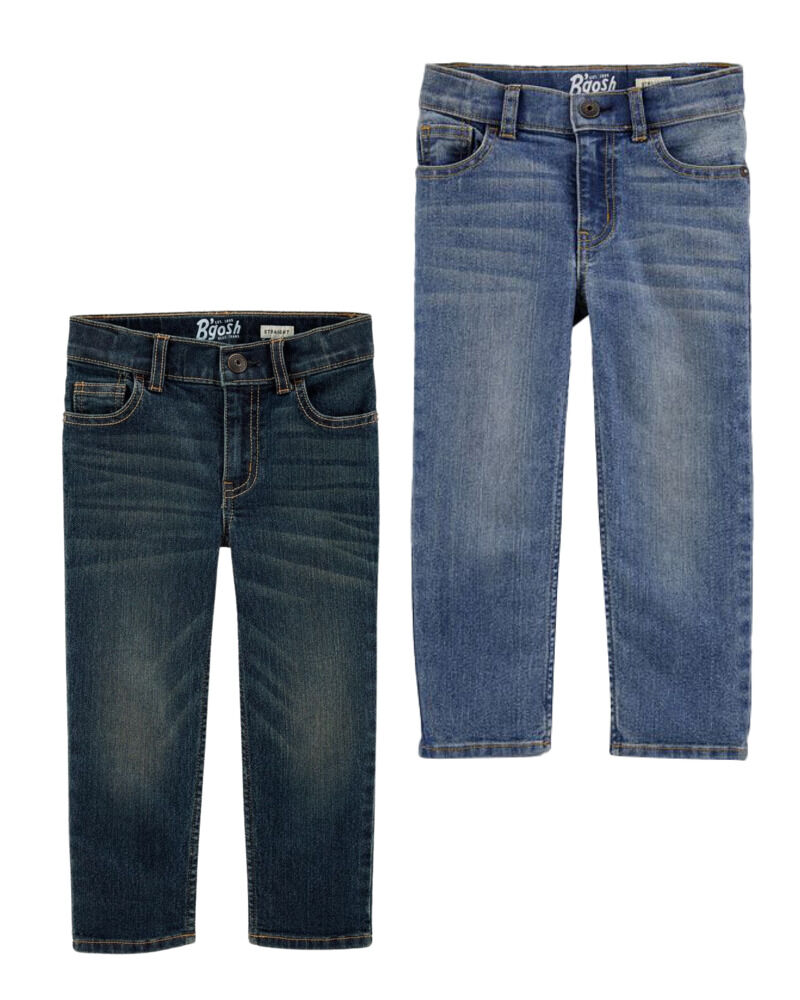 Toddler 2-Pack Straight-Leg Jeans Set, image 1 of 1 slides