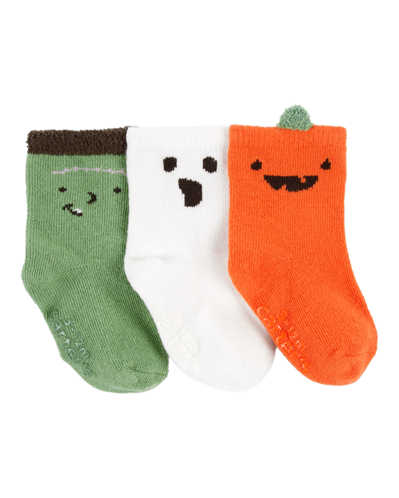 Baby 3-Pack Halloween Booties, image 1 of 2 slides