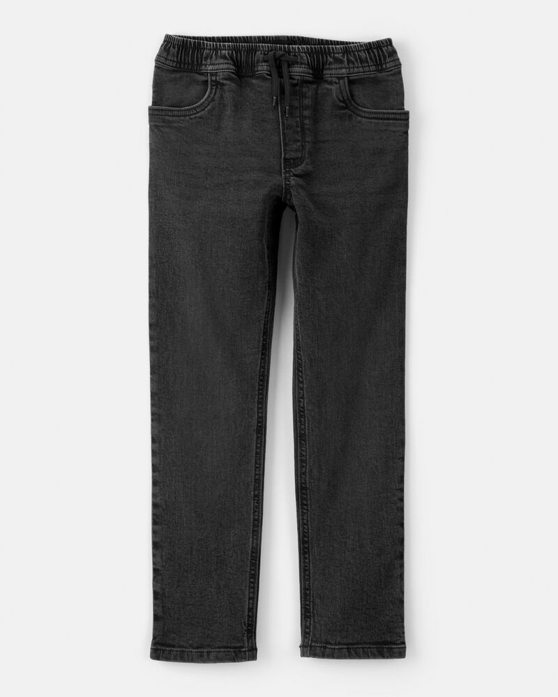 Boys Tapered Denim Jeans - Black, image 1 of 4 slides