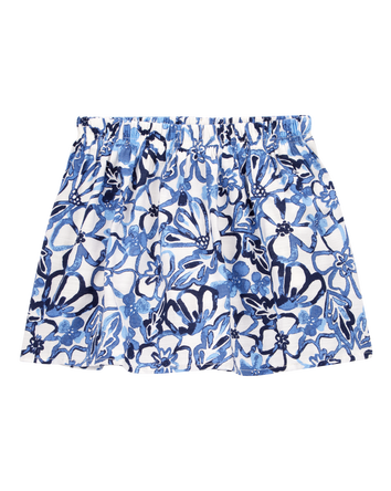Toddler Floral Pull-On Skort - Blue, 