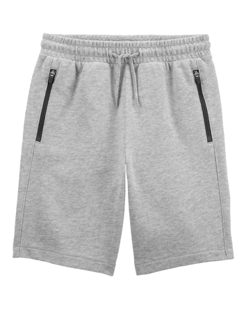 Kid Drawstring Lounge Short - Gray, 
