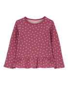 Toddler Floral Peplum Top, image 1 of 3 slides