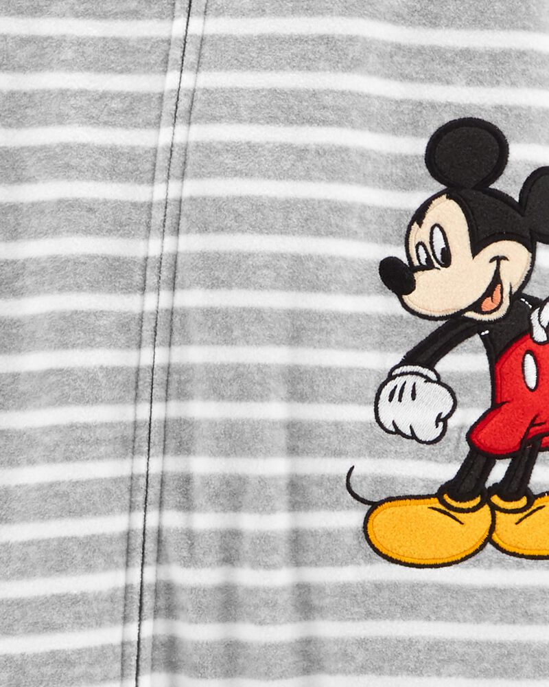 Baby 1-Piece Mickey Mouse Fleece Footie Pajamas, image 2 of 3 slides