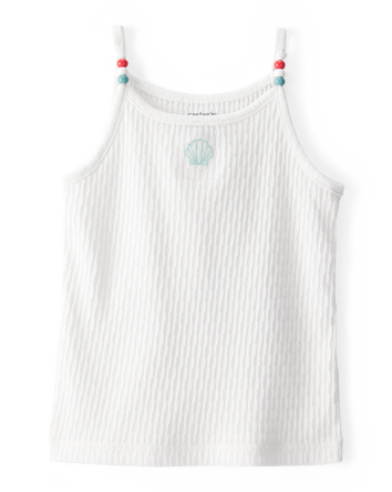 Toddler Seashell Ribbed Tank Top, 