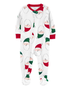 Toddler 1-Piece  Santa Fleece Footie Pajamas
, image 1 of 5 slides