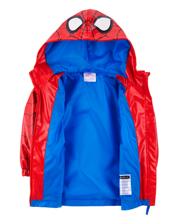 Toddler Spider-Man Rain Jacket - Red, 