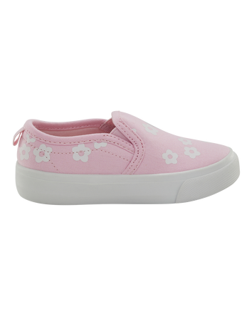 Toddler Slip-On Floral Sneakers - Pink, 
