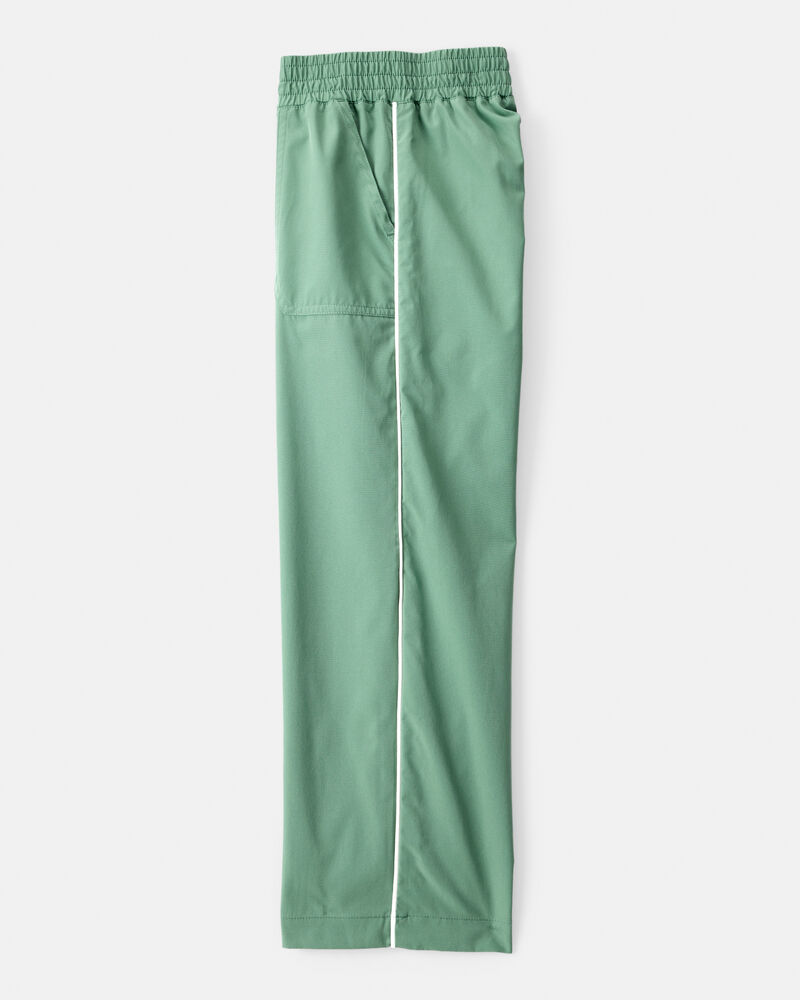 Girls Woven Active Pants - Green, image 3 of 5 slides