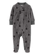 Baby 2-Pack 2-Way Zip Fleece Footie Sleep & Play Pajamas, image 2 of 5 slides