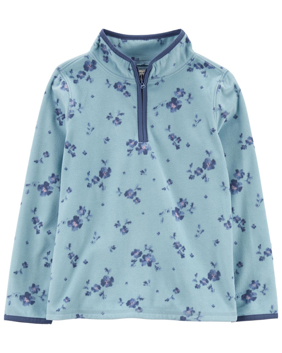 Blue Kid Floral Print Microfleece Cozie
