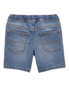 Kid Pull-On Denim Short - Blue Wash, image 2 of 5 slides