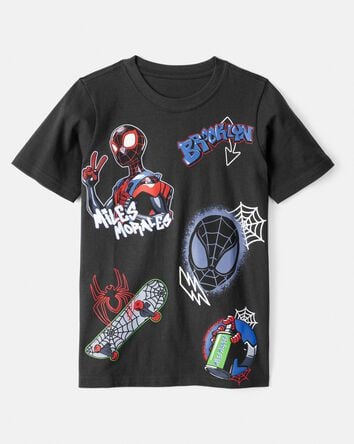 Kid Marvel™ Spider-Man Miles Morales Short-Sleeve Graphic Tee - Black, 
