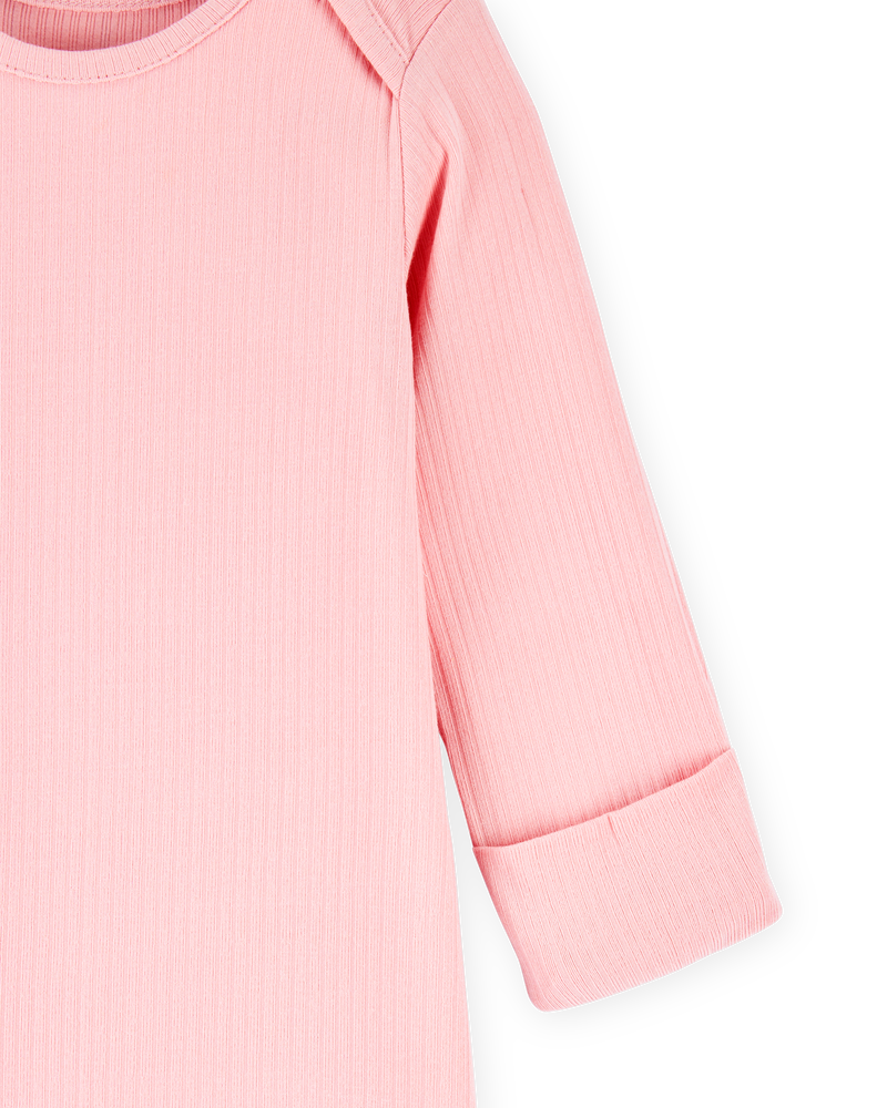 Baby Girl 2-Pack PurelySoft Sleeper Gowns - Pink, image 2 of 7 slides