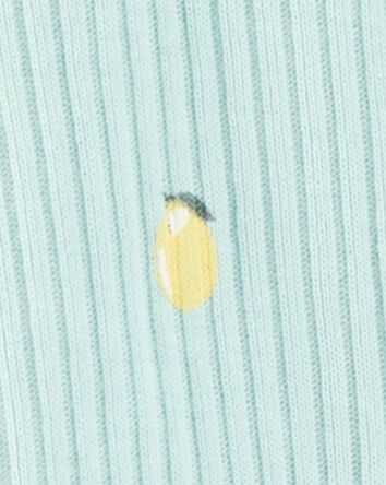 Baby 2-Piece Lemon 2-Way Zip Sleep & Play Pajamas - Blue, 