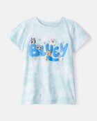 Kid Bluey Tie-Dye Short-Sleeve Graphic Tee - Blue/White, image 1 of 2 slides