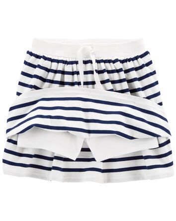 Striped Jersey Skort, 