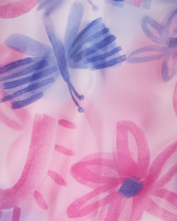 Printed Translucent Toddler Rainbow Rain Jacket