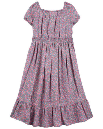 Kid Floral Print Maxi Dress, 