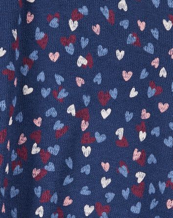 Toddler Heart Print Top Made With LENZING™ ECOVERO™ , 