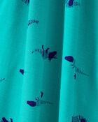 Baby Dinosaur Print Zip-Up PurelySoft Sleep & Play Pajamas, image 2 of 4 slides