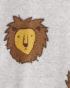 Toddler 1-Piece Lion Fleece Footie Pajamas, image 2 of 4 slides