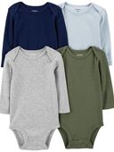 Multi - Baby 4-Pack Long-Sleeve Bodysuits