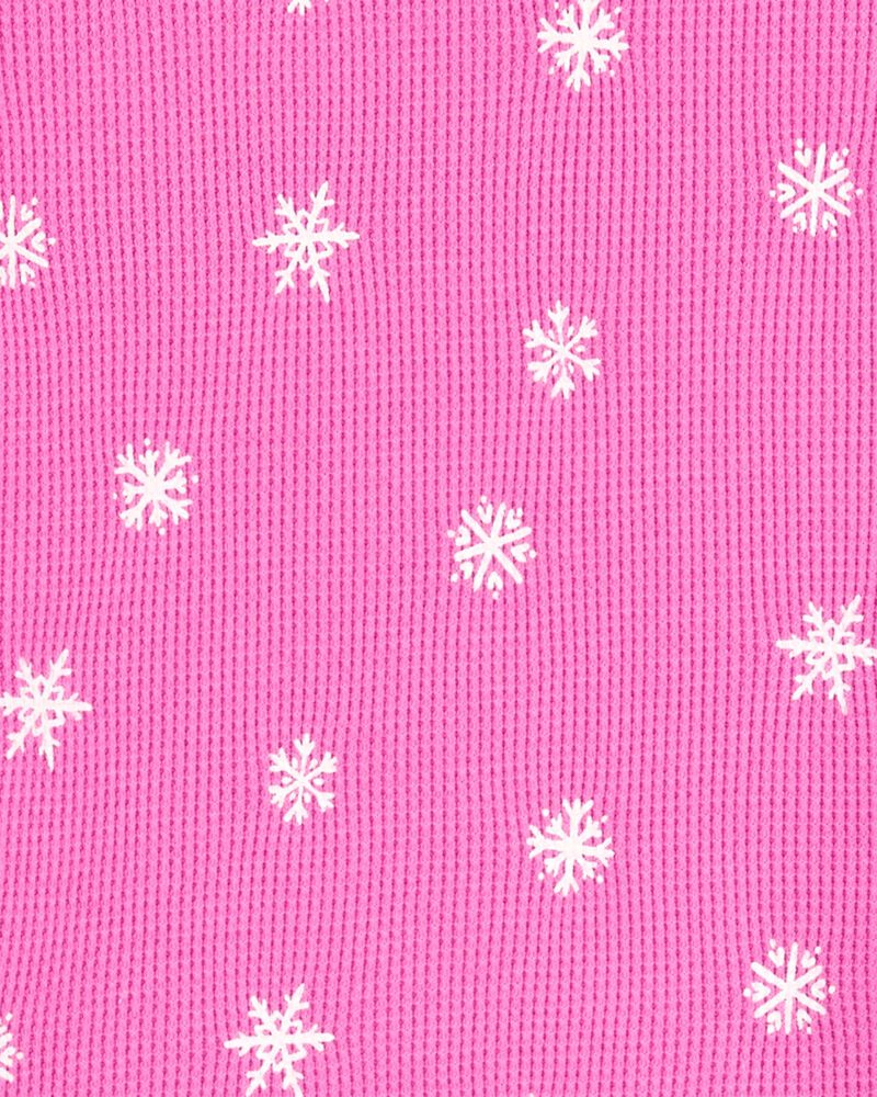 Toddler Girl 4-Piece Winter Print Cotton Blend Pajamas, image 3 of 4 slides