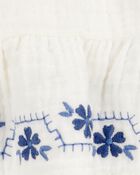 Baby 2-Piece Fashion Top & Embroidered Gauze Skort Set, image 4 of 6 slides