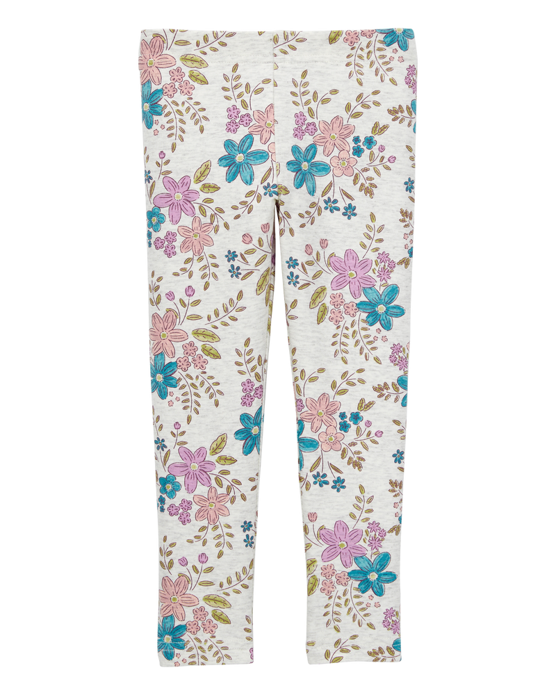 Baby Girl Floral Stretch Leggings - Floral, image 2 of 5 slides