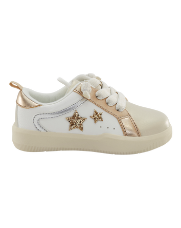 Toddler Metallic Star Sneakers - Gold, 