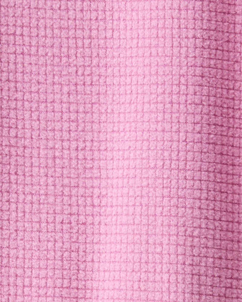 Toddler Girl Fleece Long-Sleeve Snug Fit 1-Piece Pajamas - Pink, image 3 of 4 slides