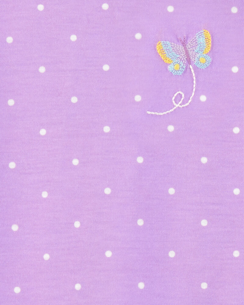 Girls 2-Pack Butterfly Nightgowns - Purple, image 2 of 4 slides