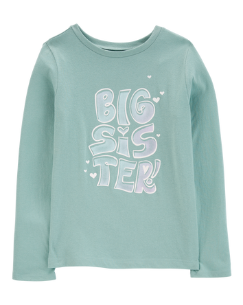 Kid Big Sister Long-Sleeve Graphic Tee, 