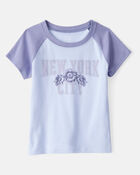 Girls New York Short-Sleeve Graphic Tee - Blue, image 1 of 3 slides