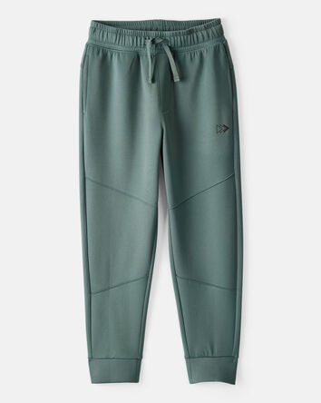 Boys Cotton Active Joggers - Green, 