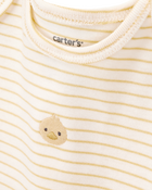 Baby 3-Piece Duck Little Cardigan Set - Ivory, image 2 of 6 slides