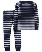 Toddler 2-Piece Striped 100% Snug Fit Cotton Pajamas, image 1 of 2 slides
