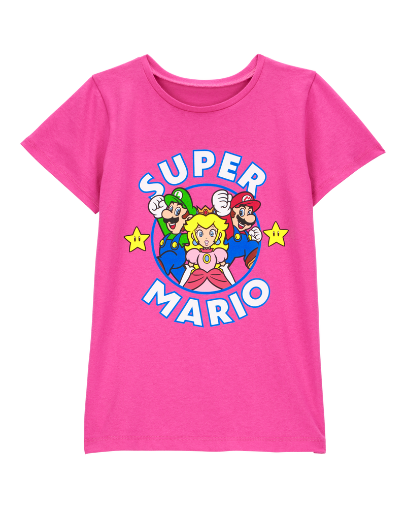 Kid Super Mario™ Short-Sleeve Graphic Tee - Pink, image 1 of 2 slides