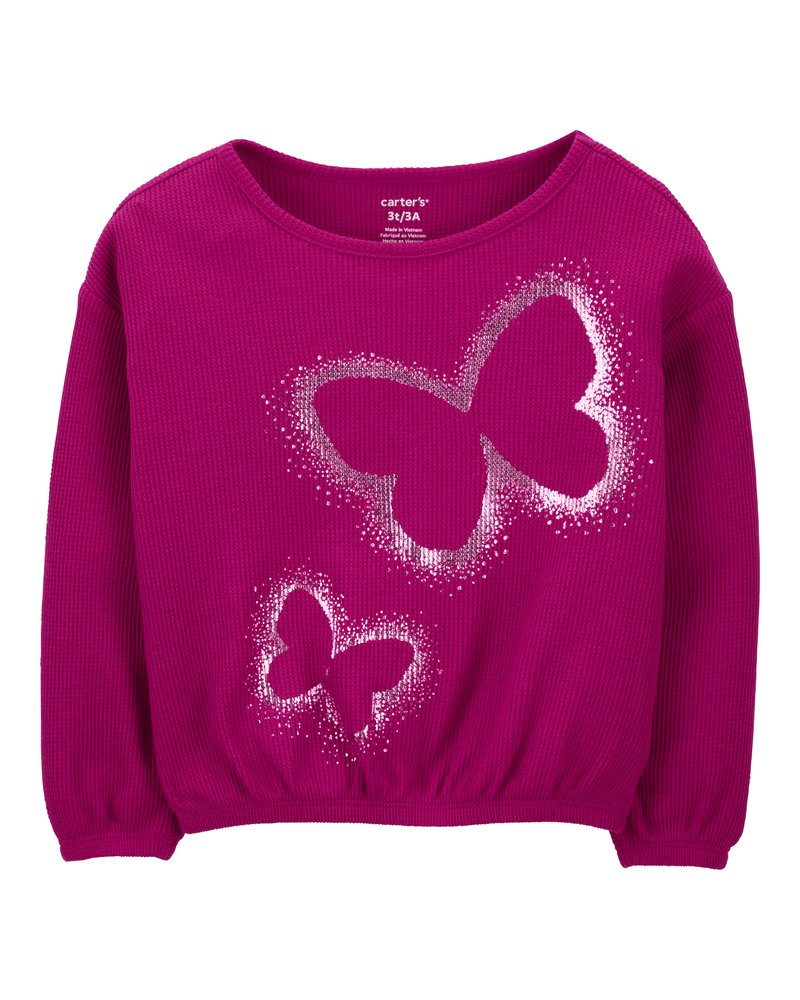 Toddler Shine Like A Star Metallic Thermal Top, image 2 of 4 slides