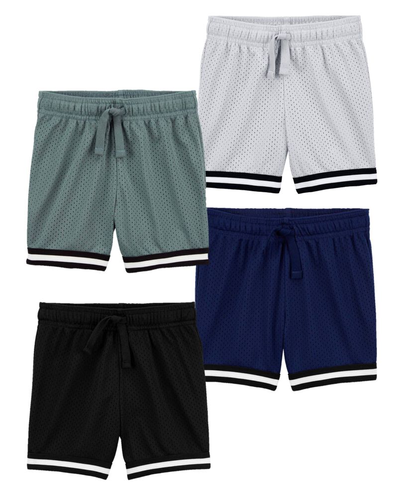 Toddler 4-Pack Sporty Mesh Fan Favorite Shorts, image 1 of 1 slides