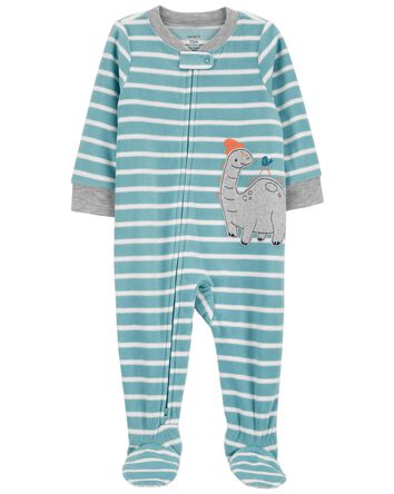 Toddler 1-Piece Dinosaur Fleece Footie Pajamas, 