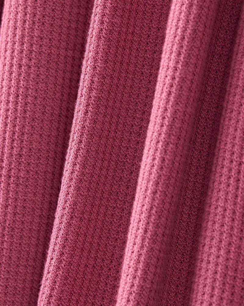 Girls PurelySoft Long-Sleeve 2-Piece Pajamas - Burgundy, image 2 of 4 slides