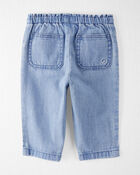 Baby Organic Cotton Chambray Pants, image 2 of 4 slides