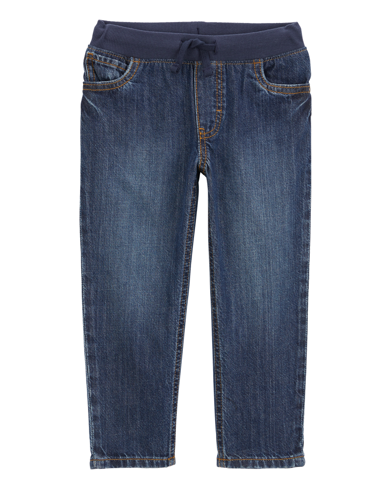 Baby Pull-On Jeans, image 1 of 5 slides