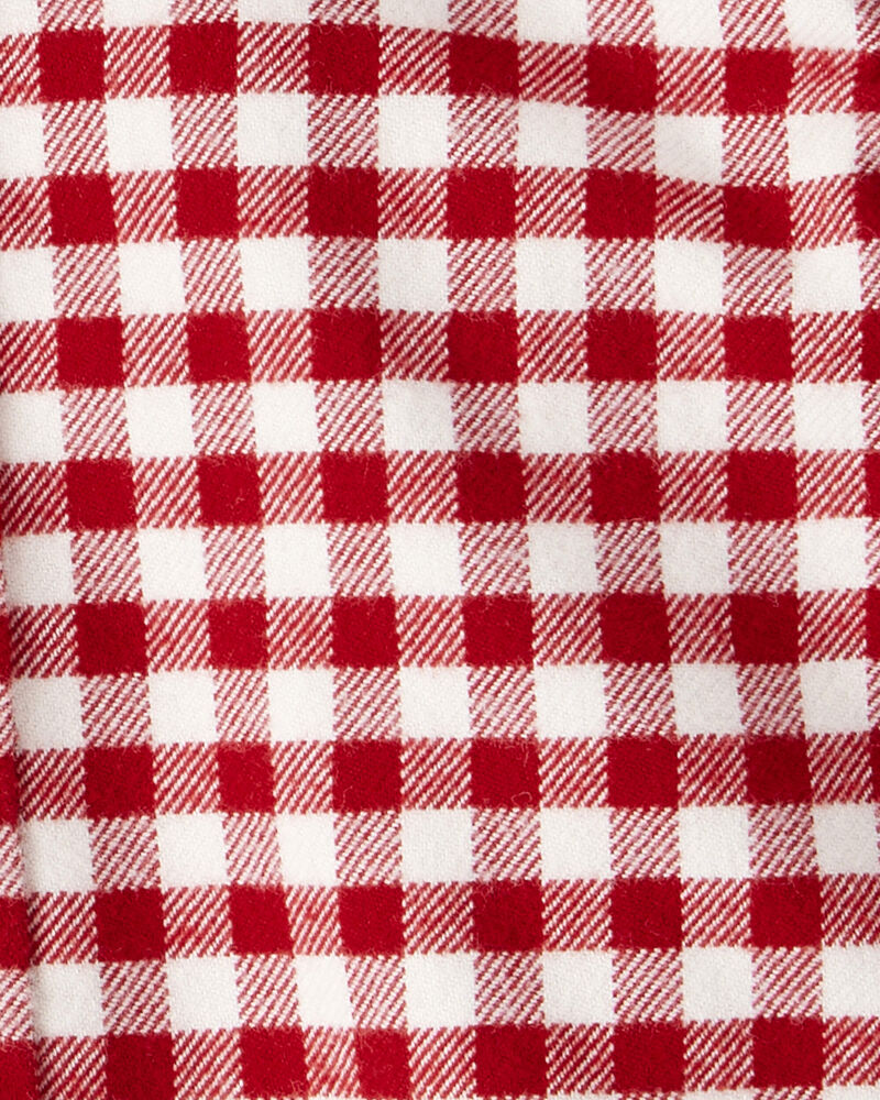 Baby Boy Plaid Organic Cotton Button-Front Flannel Shirt, image 3 of 5 slides