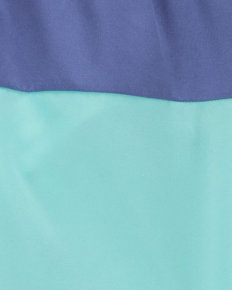 Toddler Boy Colorblock Swim Trunks - Green/Blue, image 3 of 4 slides
