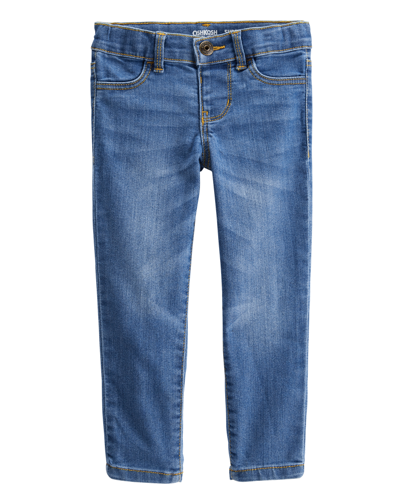 Baby Medium Blue Wash Super Skinny-Leg Jeans, image 1 of 4 slides