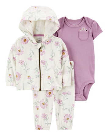 Baby 3-Piece Floral Little Jacket Set, 