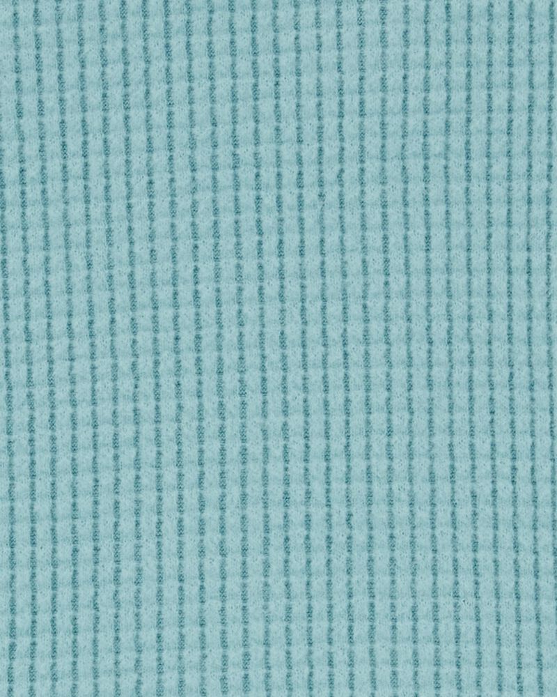 Baby Waffle Knit Thermal Peplum Top, image 2 of 3 slides