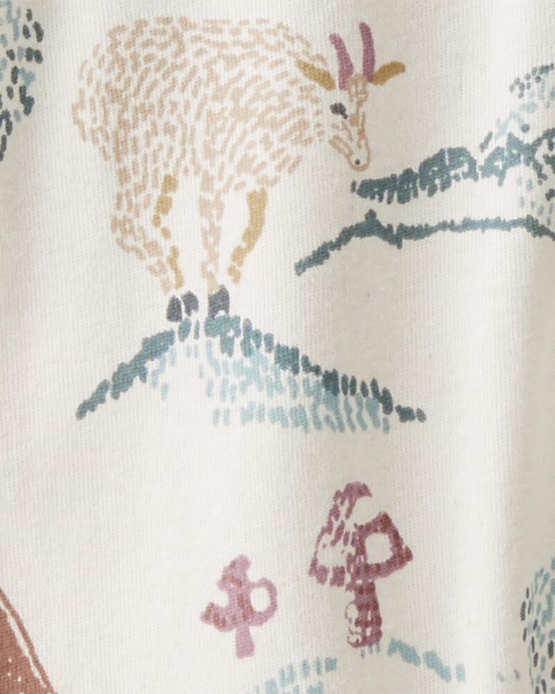 Organic Cotton 2-Way Zip Sleep & Play Pajamas, image 3 of 4 slides